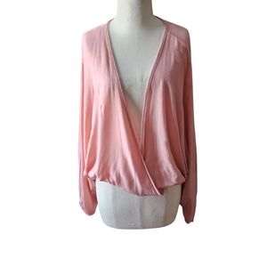 Pink Draped Blouse